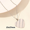 Stainless Steel Heart-Shaped Necklace Jewelry Luxury DIY Accessories PVD Vacuum Plating ZC7092-5-1