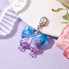 Acrylic Butterfly Pendant Decorations HJEW-JM01594-02-3