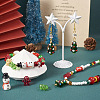 44pcs 10 style Christmas Handmade Lampwork Beads LAMP-TA0001-16-7