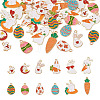 48Pcs 12 Style Alloy Enamel Pendants ENAM-TA0001-31-12