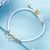 1pc Adjustable Nylon Cord Slider Bracelets for Women BJEW-LP0001-33R-G-3
