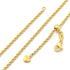 2mm Rack Plating Brass Rope Chain Adjustable Slider Necklaces for Women Men MAK-L044-06G-4