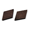Natural Wenge Wood Pendants WOOD-T023-46A-01-3