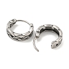 316 Surgical Stainless Steel Hoop Earrings EJEW-D096-09C-AS-2