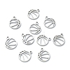 304 Stainless Steel Charms STAS-CJC0008-11P-02-3