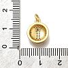 Brass Micro Pave Cubic Zirconia Pendants KK-D339-07G-3