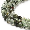 Natural Prehnite Beads Strands G-G161-A12-03-4