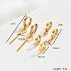 Stylish Stainless Steel Heart Tassel Earring Sets BH4978-5