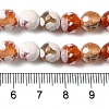 Dyed & Heated Natural Fire Crackle Agate Beads Strands G-P539-B01-12-5