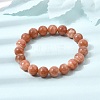 10MM Natural Sunstone Round Beaded Stretch Bracelets for Women GG-CBA3F02-11B-1