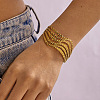 304 Stainless Steel Wide Cuff Bangles WGF735A-04-1
