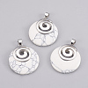 Synthetic Howlite Pendants KK-F751-D05-1