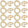 Brass Snap Clasps KK-BBC0021-49G-1