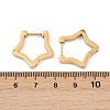 3304 Stainless Steel Star Hoop Earrings EJEW-P324-02G-5