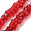 Transparent Glass Beads Strands GL-CBAAE04-01F-1
