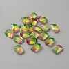130Pcs Gradient Color Transparent Resin Cabochons RESI-TAC0018-30E-1