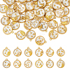 48Pcs 12 Styles Alloy Enamel Pendants FIND-HS0002-50G-1