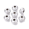 UV Plating Opaque Acrylic European Beads PACR-T017-19M-M3-3