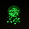 480Pcs 8 Style Flat Round Luminous Acrylic Beads DIY-YW0003-01-6