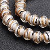 Handmade Gold Sand Lampwork Rondelle Beads Strands LAMP-I010-A-10-1