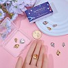 12Pcs 6 Styles Ion Plating(IP) 304 Stainless Steel Charms STAS-SC0008-82-3