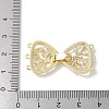 Brass Micro Pave Cubic Zirconia Fold Over Clasps KK-U052-10G-3