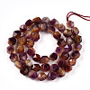 Dyed Natural White Jade Beads Strands G-T139-8mm-45G-3