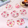 8Pcs PU Leather Cup Mats AJEW-MB0001-12-7