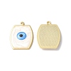 Brass Enamel Pendants KK-G449-01G-08-1