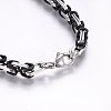 201 Stainless Steel ID Bracelets BJEW-F331-08BP-9