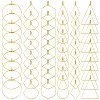 24Pcs 6 Styles 304 Stainless Steel Wire Pendants STAS-FS0001-54-1