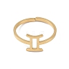 Real 18K Gold Plated 304 Stainless Steel Adjustable Finger Ring RJEW-L115-01G-06-2