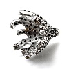Brass Micro Pave Black Cubic Zirconia Beads KK-V011-26P-2