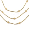 304 Stainless Steel Multi Layered Necklaces NJEW-H044-03G-1