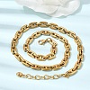 304 Stainless Steel Link Chain Necklaces for Women LS-NJEW-G197-01G-02-2