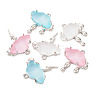 6Pcs 6 Styles Opaque Resin Pendants FIND-TA0002-50-9