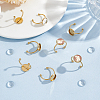 DIY Half Round Dome 304 Stainless Steel Open Cuff Rings Jewelry Making Kits DIY-UN0006-39-2