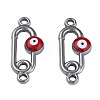 304 Stainless Steel Enamel Connector Charms STAS-N087-63-01P-2