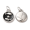 304 Stainless Steel Enamel Pendants STAS-A080-43P-05-1