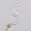 304 Stainless Steel Pendant Necklaces NJEW-B0001-10G-1