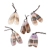 Natural Amethyst Lace Agate Pendants G-S398-03J-1