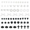 100G Transparent & Opaque Acrylic Beads TACR-TA0001-57G-1