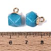 Dyed Natural White Jade Pendants G-N359-18G-17-3