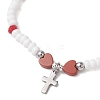 304 Stainless Steel Tiny Charm Bracelets BJEW-MZ00325-02-4