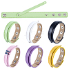 6Pcs 6 Colors PU Leather Cord Bracelets BJEW-CL0001-33-7