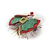 Christmas Theme Glitter Felt Fabric Alligator Hair Clip PHAR-U002-01D-3