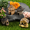 4Pcs 4 Colors Miniature Resin House Display Decorations DJEW-SP0001-17-5