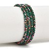 Electroplate Glass Beads Stradns EGLA-H114-02A-01-1