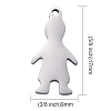 Tarnish Resistant 304 Stainless Steel Pendants LS-STAS-I140-12S-3