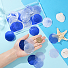 48Pcs 3 Colors Natural Capiz Shell Connector Charms BSHE-SC0001-27-4